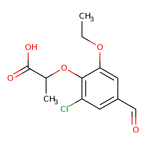 2-(2-Chloro-6-ethoxy-4-formylphenoxy)propanoic acid