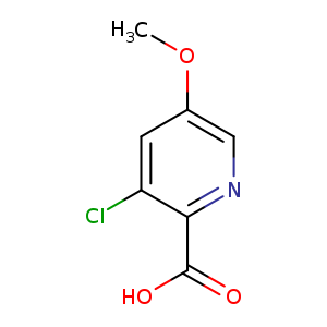 2-Pyridinecarboxylic acid, 3-chloro-5-methoxy-
