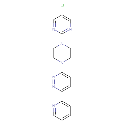 3-[4-(5-chloropyrimidin-2-yl)piperazin-1-yl]-6-(pyridin-2-yl)pyridazine