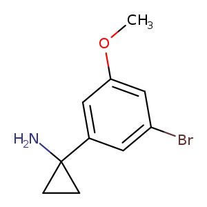 1-(3-bromo-5-methoxyphenyl)cyclopropan-1-amine