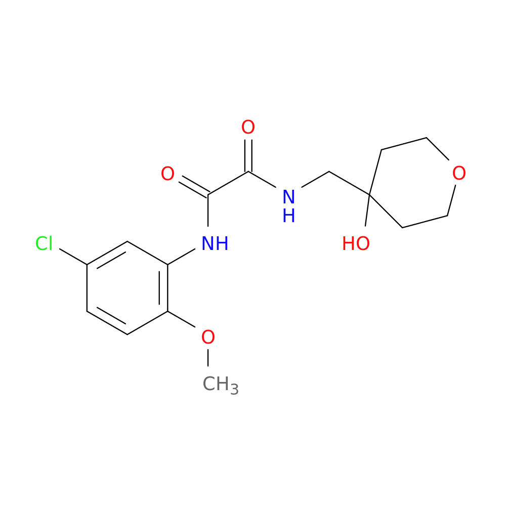 N-(5-chloro-2-methoxyphenyl)-N'-[(4-hydroxyoxan-4-yl)methyl]ethanediamide
