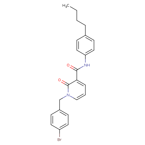 1-[(4-bromophenyl)methyl]-N-(4-butylphenyl)-2-oxo-1,2-dihydropyridine-3-carboxamide