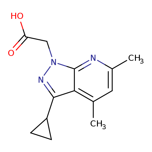 2-(3-Cyclopropyl-4,6-dimethyl-1H-pyrazolo[3,4-b]pyridin-1-yl)acetic acid