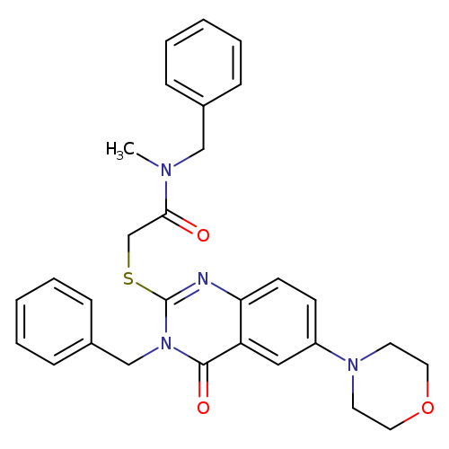 N-benzyl-2-{[3-benzyl-6-(morpholin-4-yl)-4-oxo-3,4-dihydroquinazolin-2-yl]sulfanyl}-N-methylacetamide