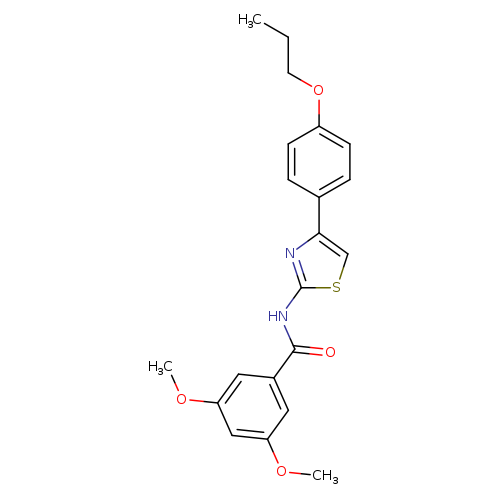 3,5-dimethoxy-N-[4-(4-propoxyphenyl)-1,3-thiazol-2-yl]benzamide