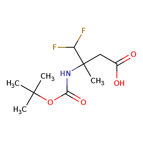 3-{[(tert-butoxy)carbonyl]amino}-4,4-difluoro-3-methylbutanoicacid