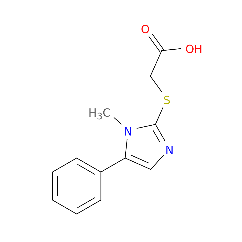 2-[(1-methyl-5-phenyl-1H-imidazol-2-yl)sulfanyl]acetic acid