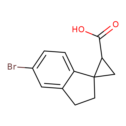 5'-bromo-2',3'-dihydrospiro[cyclopropane-1,1'-indene]-3-carboxylic acid