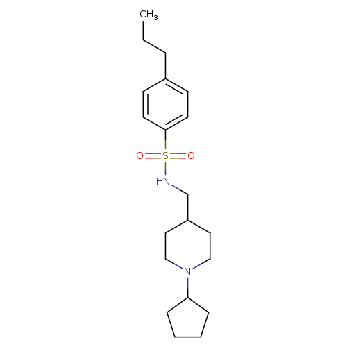 N-[(1-cyclopentylpiperidin-4-yl)methyl]-4-propylbenzene-1-sulfonamide