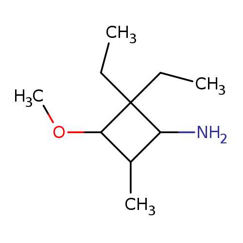 2,2-diethyl-3-methoxy-4-methylcyclobutan-1-amine