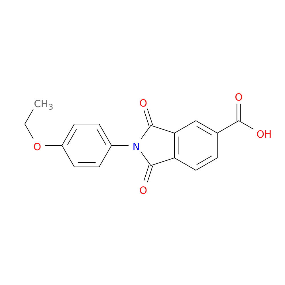 2-(4-Ethoxy-phenyl)-1,3-dioxo-2,3-dihydro-1h-isoindole-5-carboxylic acid
