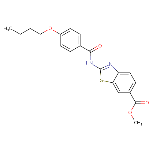 methyl 2-(4-butoxybenzamido)-1,3-benzothiazole-6-carboxylate