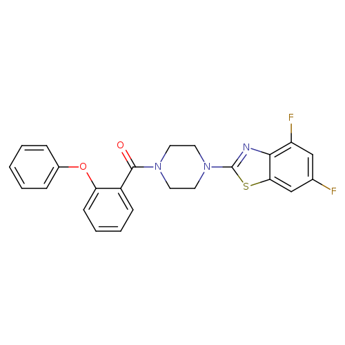 4,6-difluoro-2-[4-(2-phenoxybenzoyl)piperazin-1-yl]-1,3-benzothiazole