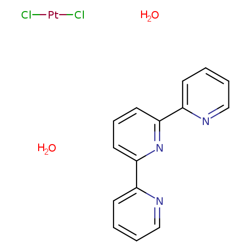 Platinum(1+), chloro(2,2':6',2''-terpyridine-κN1,κN1',κN1'')-, chloride, hydrate (1:1:2), (SP-4-2)-