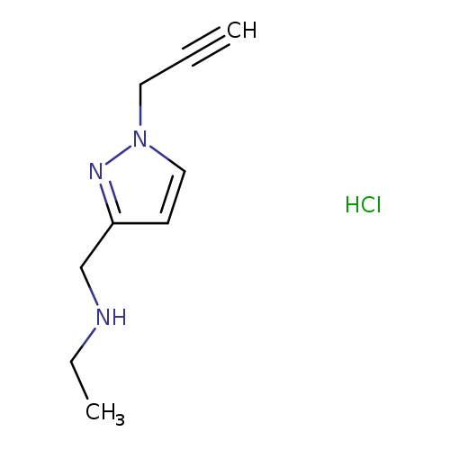 ethyl({[1-(prop-2-yn-1-yl)-1H-pyrazol-3-yl]methyl})amine hydrochloride