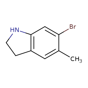 1H-Indole, 6-bromo-2,3-dihydro-5-methyl-