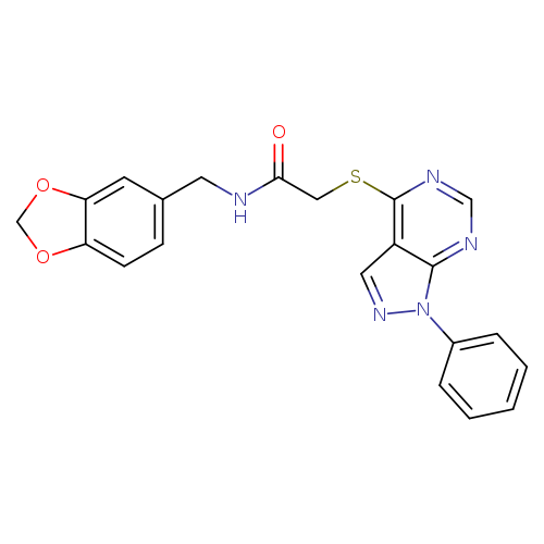 N-[(2H-1,3-benzodioxol-5-yl)methyl]-2-({1-phenyl-1H-pyrazolo[3,4-d]pyrimidin-4-yl}sulfanyl)acetamide