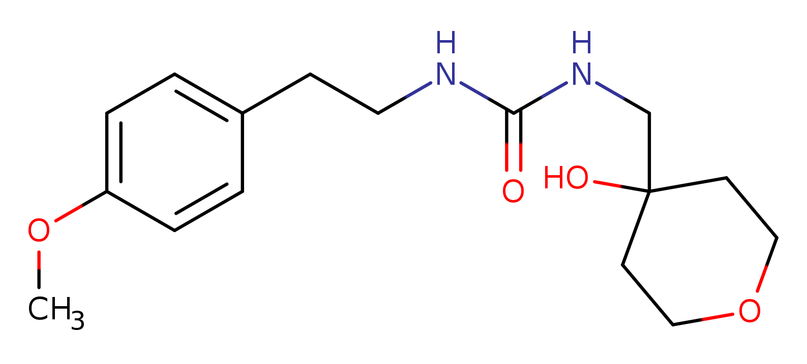 3-[(4-hydroxyoxan-4-yl)methyl]-1-[2-(4-methoxyphenyl)ethyl]urea
