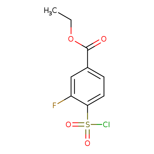 ethyl 4-(chlorosulfonyl)-3-fluorobenzoate