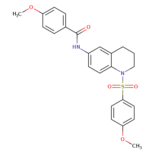 4-methoxy-N-[1-(4-methoxybenzenesulfonyl)-1,2,3,4-tetrahydroquinolin-6-yl]benzamide