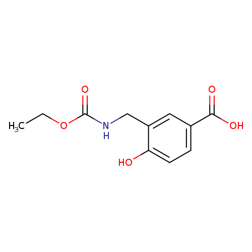 3-([(Ethoxycarbonyl)amino]methyl)-4-hydroxybenzoic acid