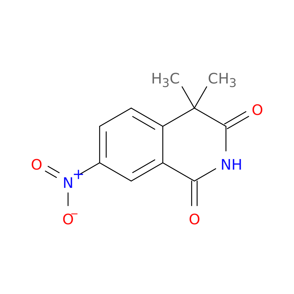 4，4-Dimethyl-7-nitroisoquinoline-1，3(2H，4H)-dione