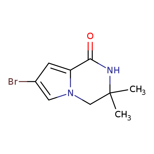 7-bromo-3,3-dimethyl-1H,2H,3H,4H-pyrrolo[1,2-a]pyrazin-1-one