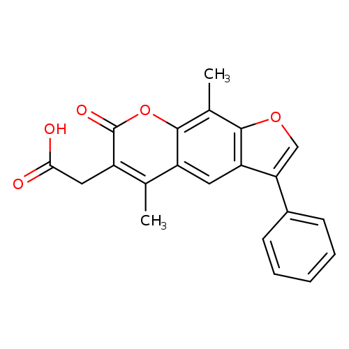 (5,9-Dimethyl-7-oxo-3-phenyl-7h-furo[3,2-g]chromen-6-yl)acetic acid