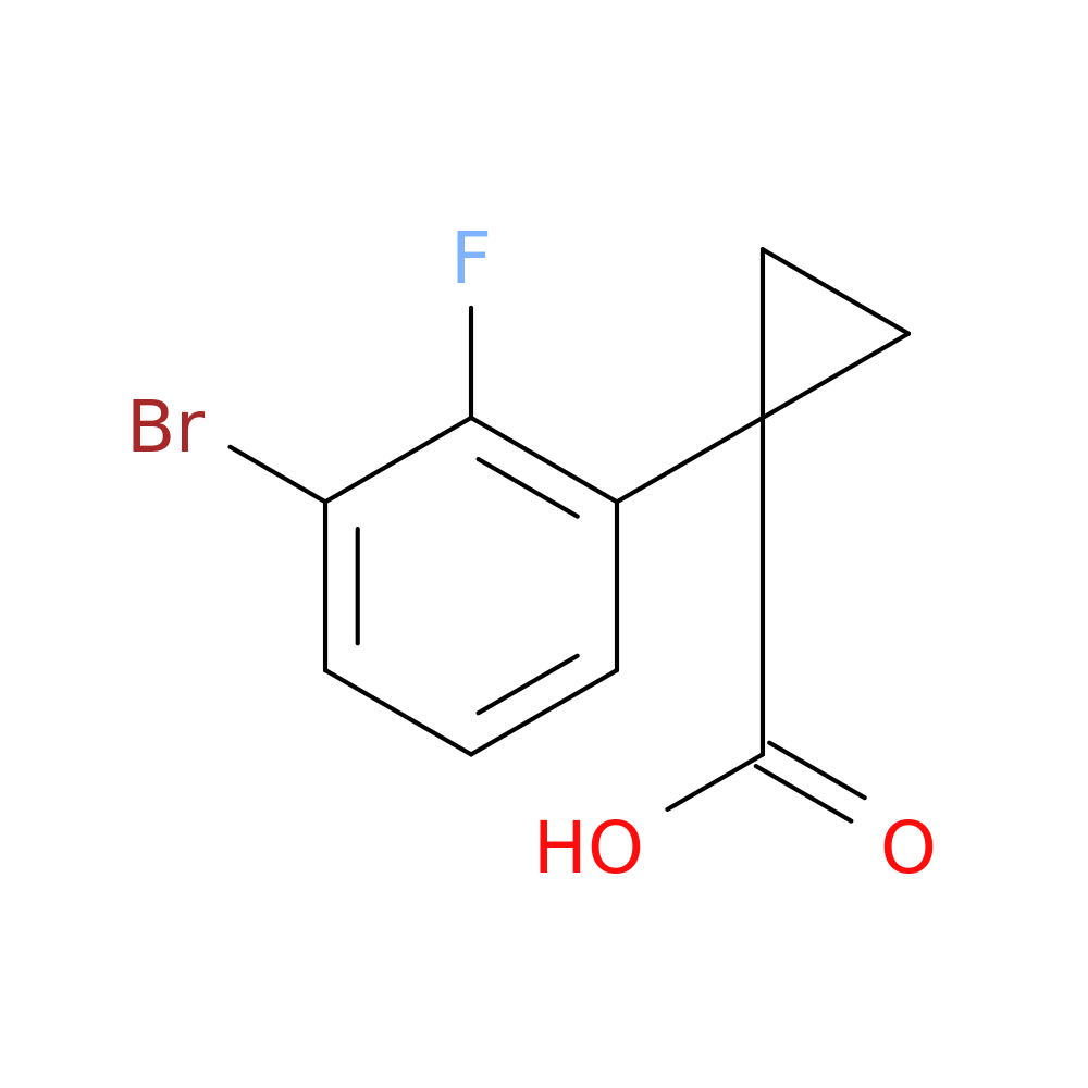 1-(3-bromo-2-fluorophenyl)cyclopropane-1-carboxylic acid