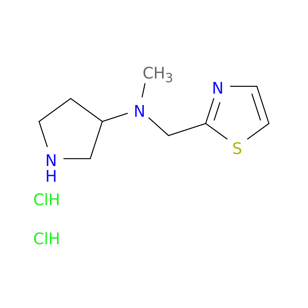 N-methyl-N-[(1,3-thiazol-2-yl)methyl]pyrrolidin-3-amine dihydrochloride