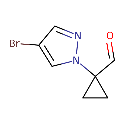 1-(4-bromo-1H-pyrazol-1-yl)cyclopropane-1-carbaldehyde