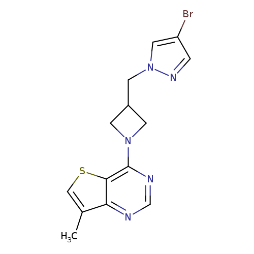 4-bromo-1-[(1-{7-methylthieno[3,2-d]pyrimidin-4-yl}azetidin-3-yl)methyl]-1H-pyrazole