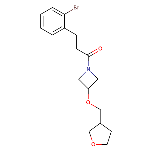 3-(2-bromophenyl)-1-{3-[(oxolan-3-yl)methoxy]azetidin-1-yl}propan-1-one
