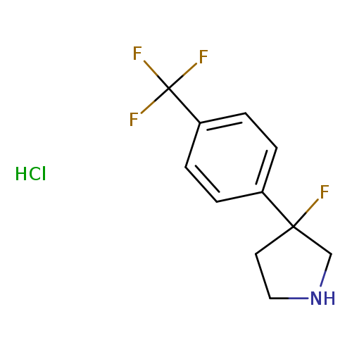 3-fluoro-3-[4-(trifluoromethyl)phenyl]pyrrolidine hydrochloride