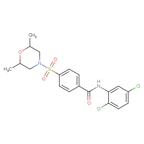 N-(2,5-dichlorophenyl)-4-[(2,6-dimethylmorpholin-4-yl)sulfonyl]benzamide