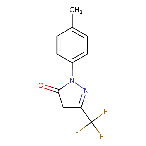 1-(4-methylphenyl)-3-(trifluoromethyl)-4,5-dihydro-1H-pyrazol-5-one