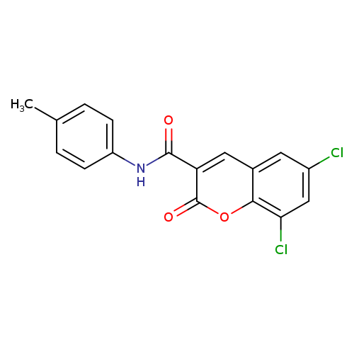 6,8-dichloro-N-(4-methylphenyl)-2-oxo-2H-chromene-3-carboxamide