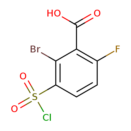 2-bromo-3-(chlorosulfonyl)-6-fluorobenzoicacid