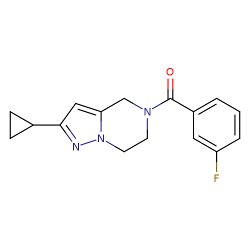 2-cyclopropyl-5-(3-fluorobenzoyl)-4H,5H,6H,7H-pyrazolo[1,5-a]pyrazine