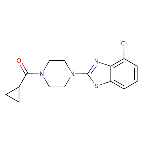 4-chloro-2-(4-cyclopropanecarbonylpiperazin-1-yl)-1,3-benzothiazole