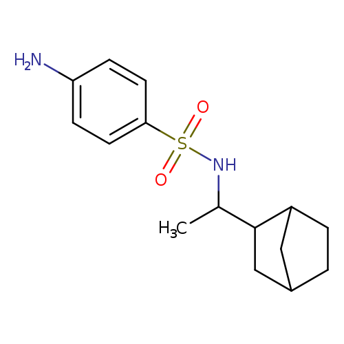 4-amino-N-(1-{bicyclo[2.2.1]heptan-2-yl}ethyl)benzene-1-sulfonamide