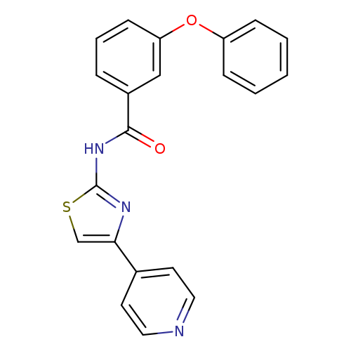 3-phenoxy-N-[4-(pyridin-4-yl)-1,3-thiazol-2-yl]benzamide