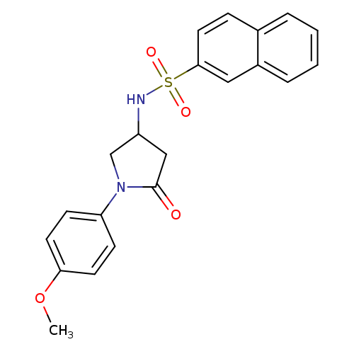 N-[1-(4-methoxyphenyl)-5-oxopyrrolidin-3-yl]naphthalene-2-sulfonamide