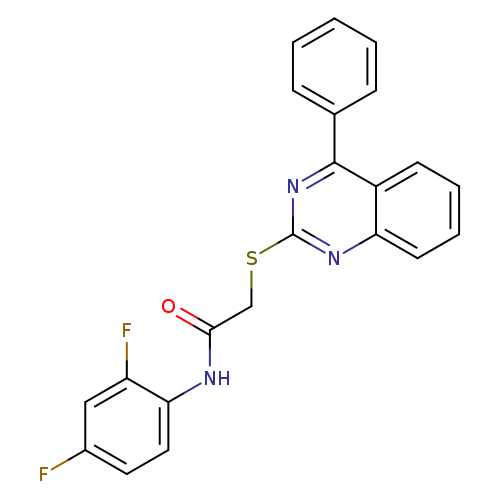N-(2,4-difluorophenyl)-2-[(4-phenylquinazolin-2-yl)sulfanyl]acetamide