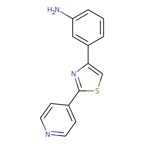 3-[2-(pyridin-4-yl)-1,3-thiazol-4-yl]aniline