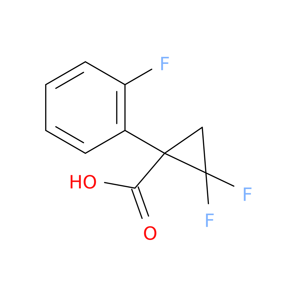 2,2-difluoro-1-(2-fluorophenyl)cyclopropane-1-carboxylic acid