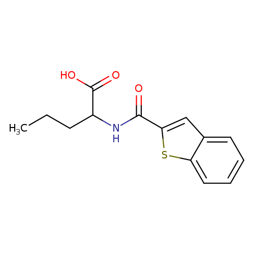 2-(1-benzothiophen-2-ylformamido)pentanoic acid