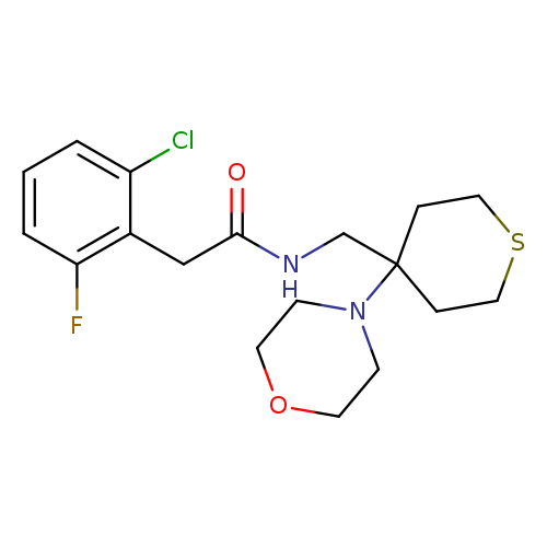 2-(2-chloro-6-fluorophenyl)-N-{[4-(morpholin-4-yl)thian-4-yl]methyl}acetamide