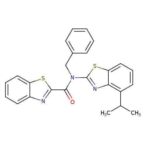 N-benzyl-N-[4-(propan-2-yl)-1,3-benzothiazol-2-yl]-1,3-benzothiazole-2-carboxamide