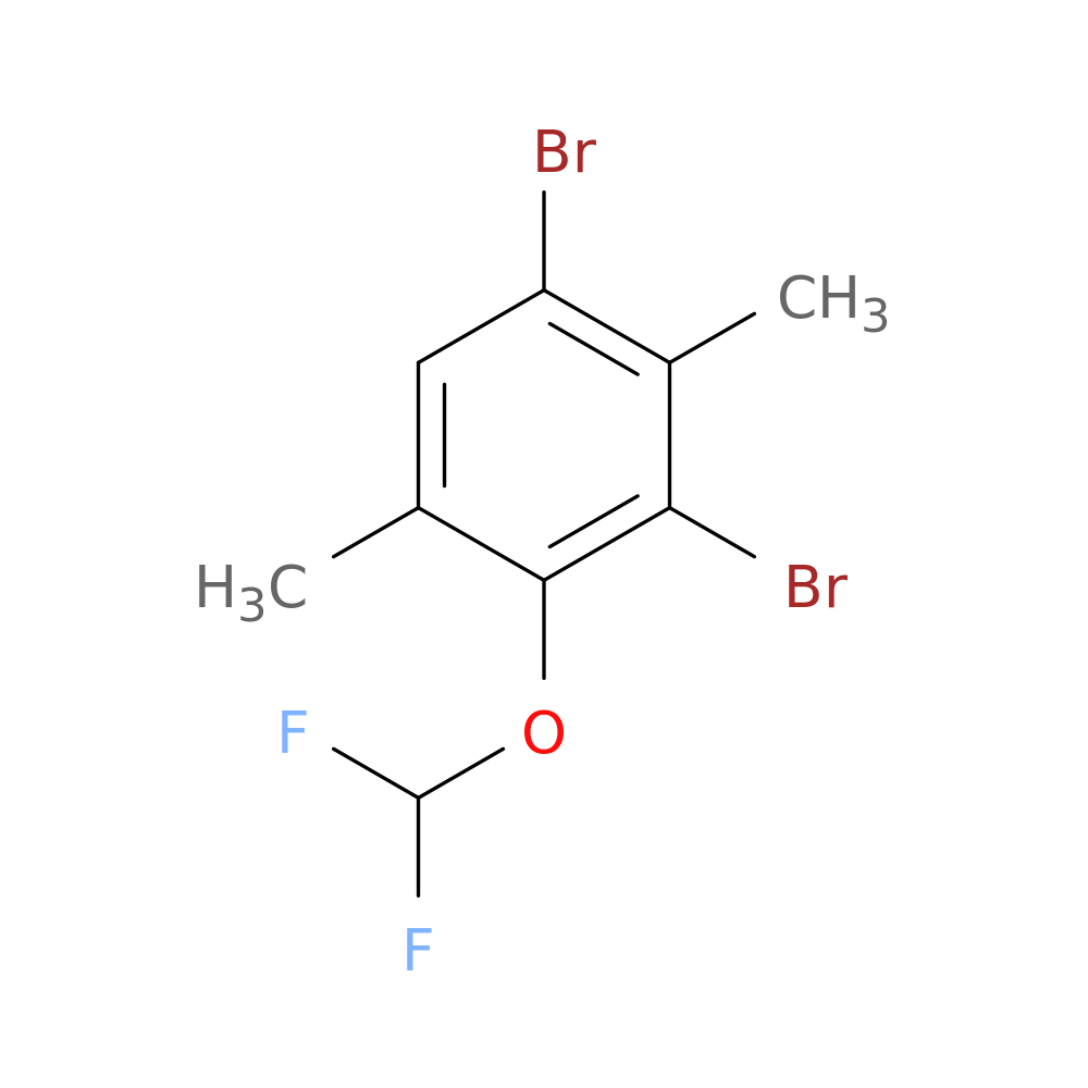 1,3-dibromo-4-(difluoromethoxy)-2,5-dimethylbenzene